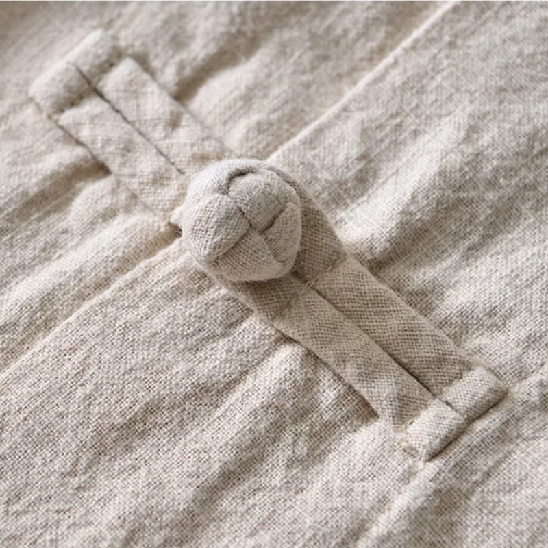 Tangier Linen Mandarin Shirt