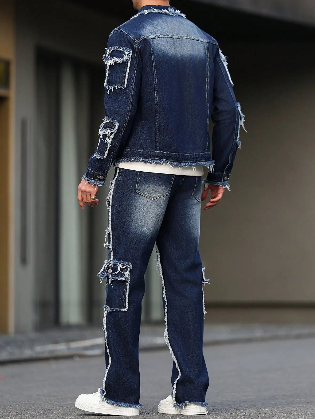Hawke Distressed Denim Set