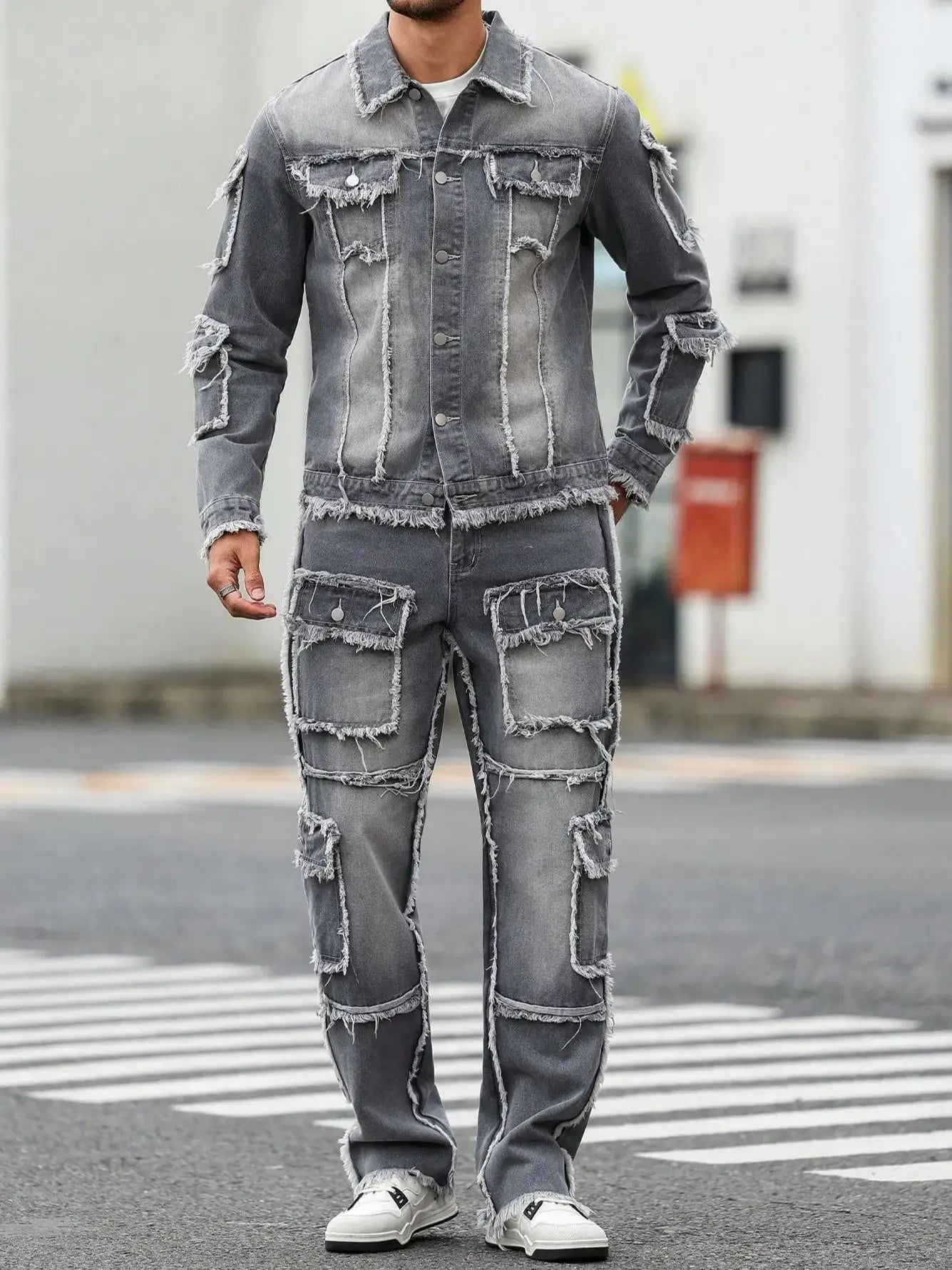 Hawke Distressed Denim Set