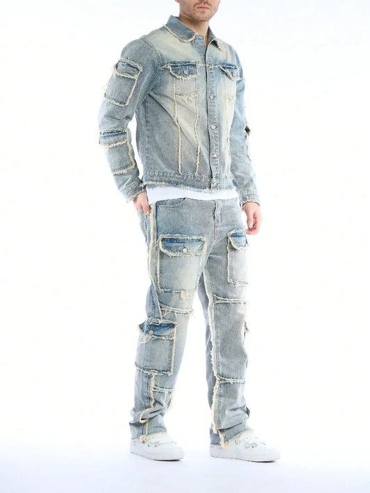 Kingsley Distressed Denim Set