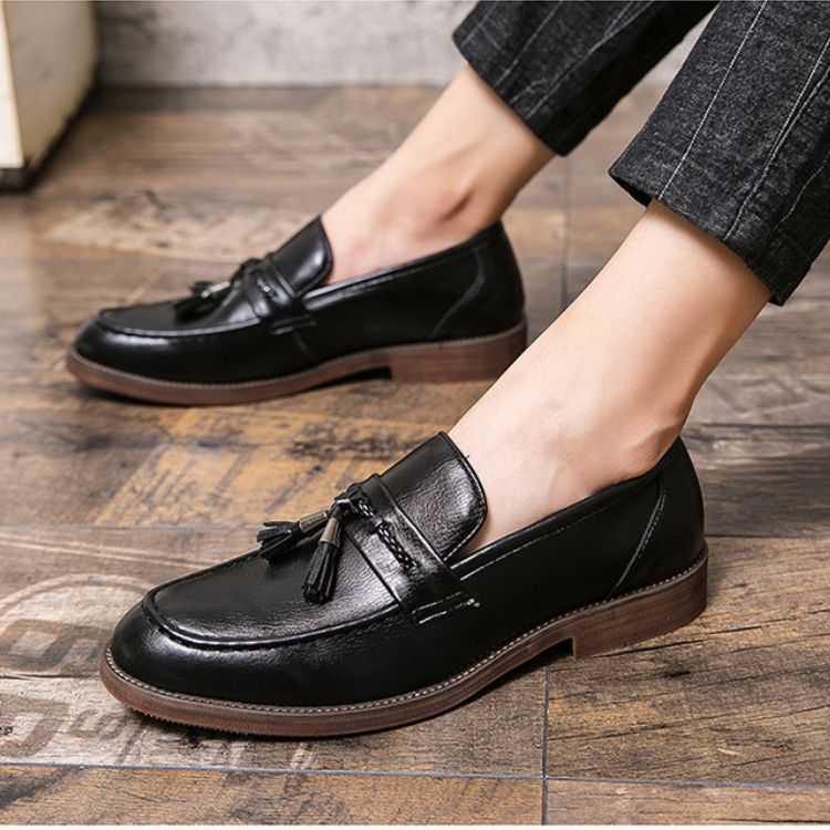 Luciano Leather Tassel Loafers