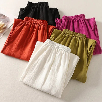 Vanessa 100% Linen Relaxed Pants