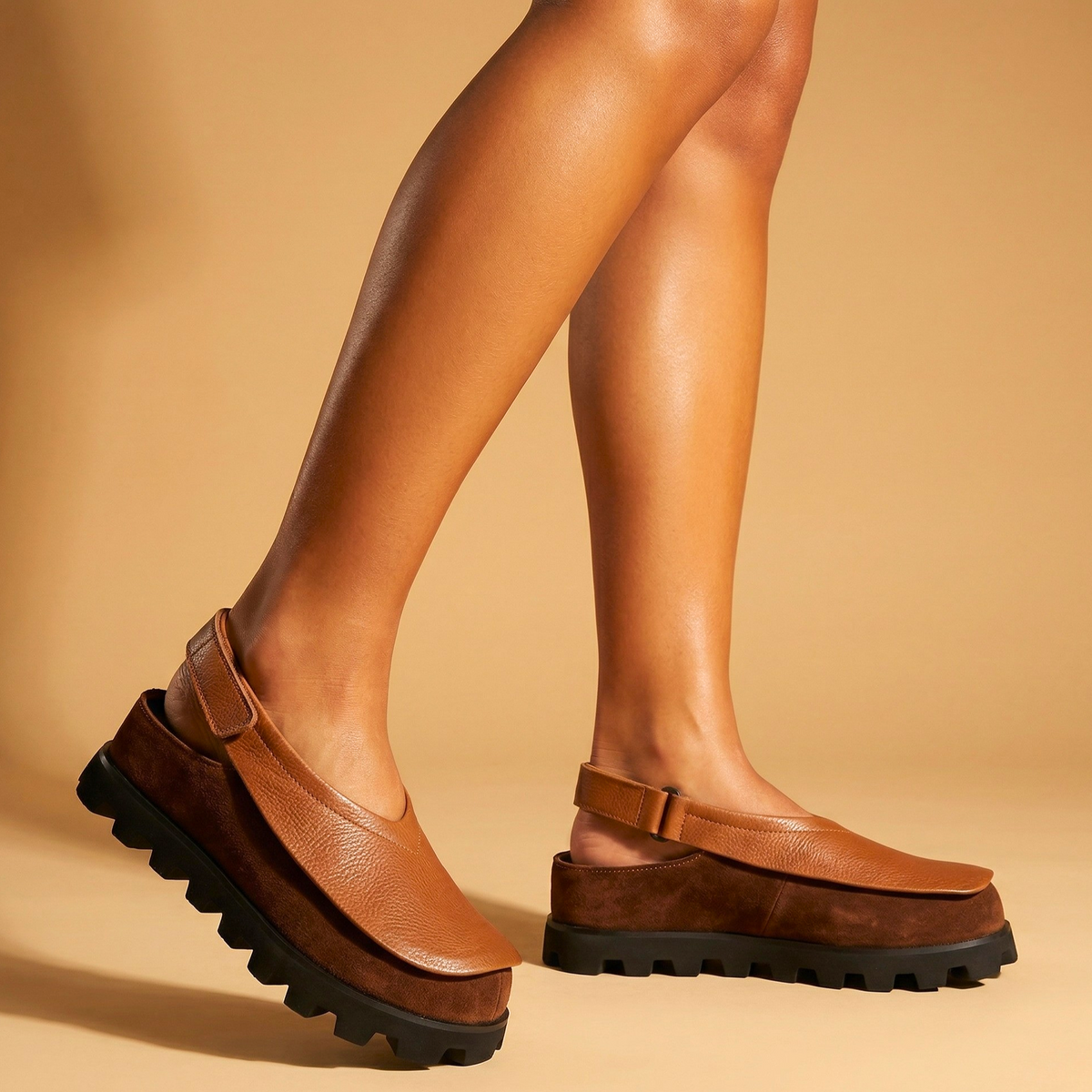 Romy Leather Slingback Flats