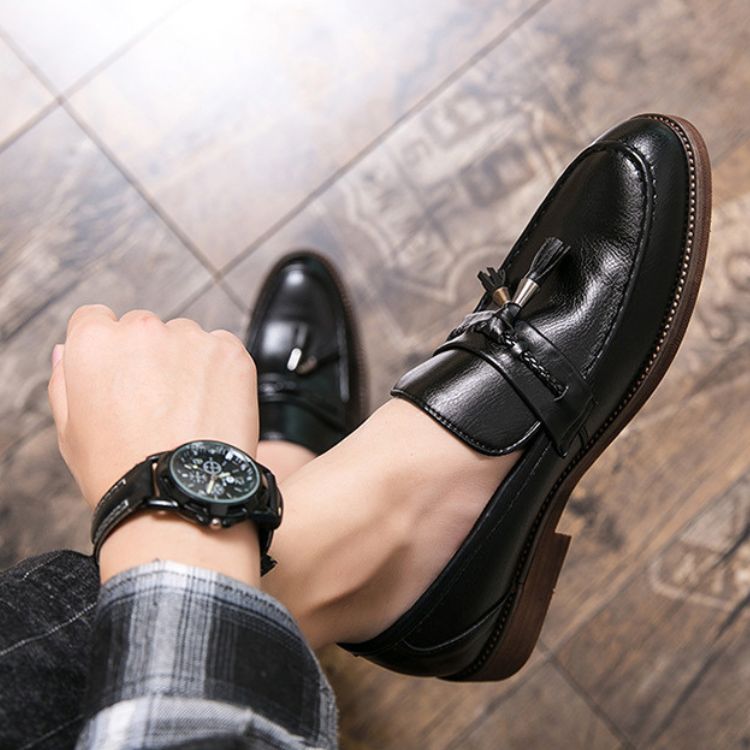 Luciano Leather Tassel Loafers