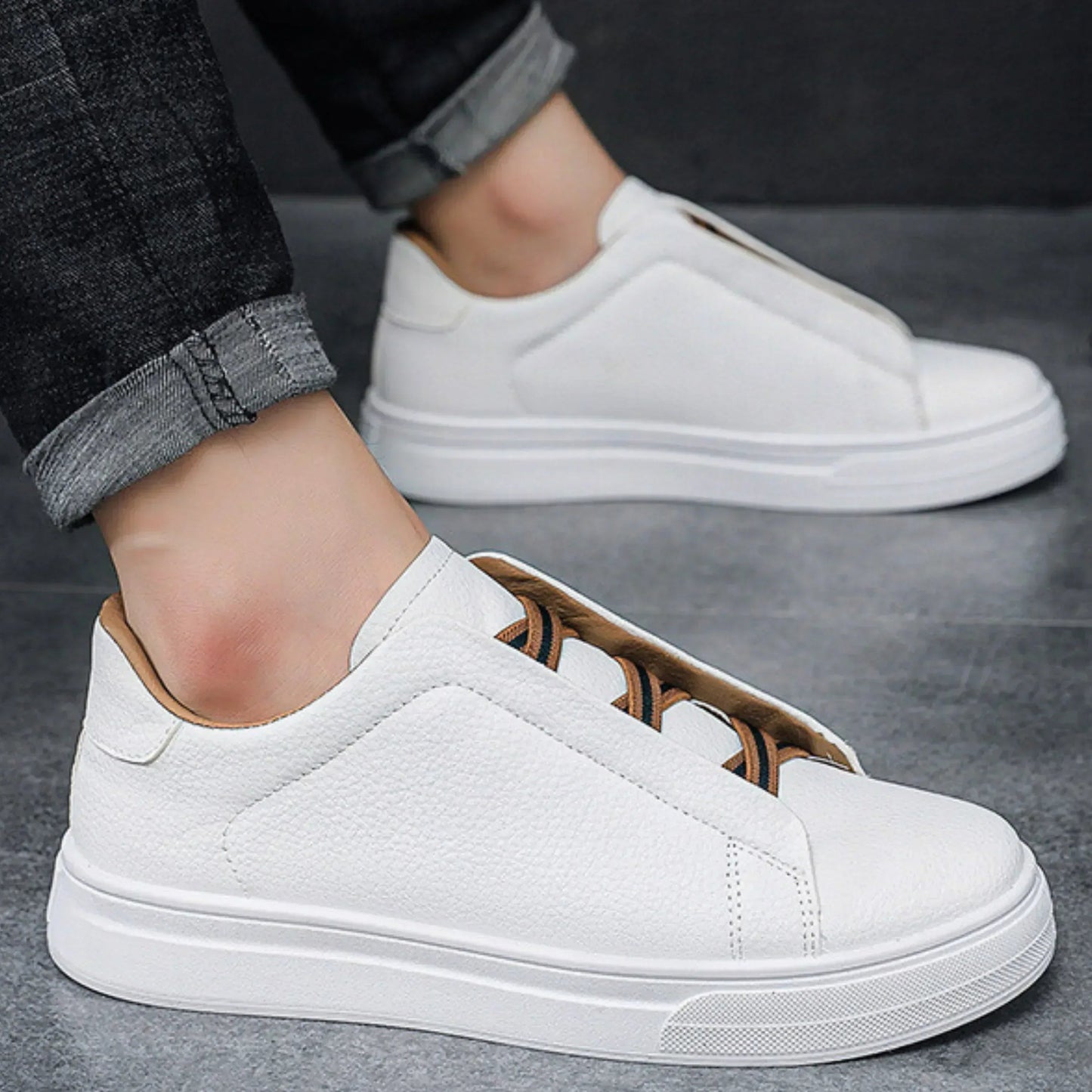 Benford Leather Trainers