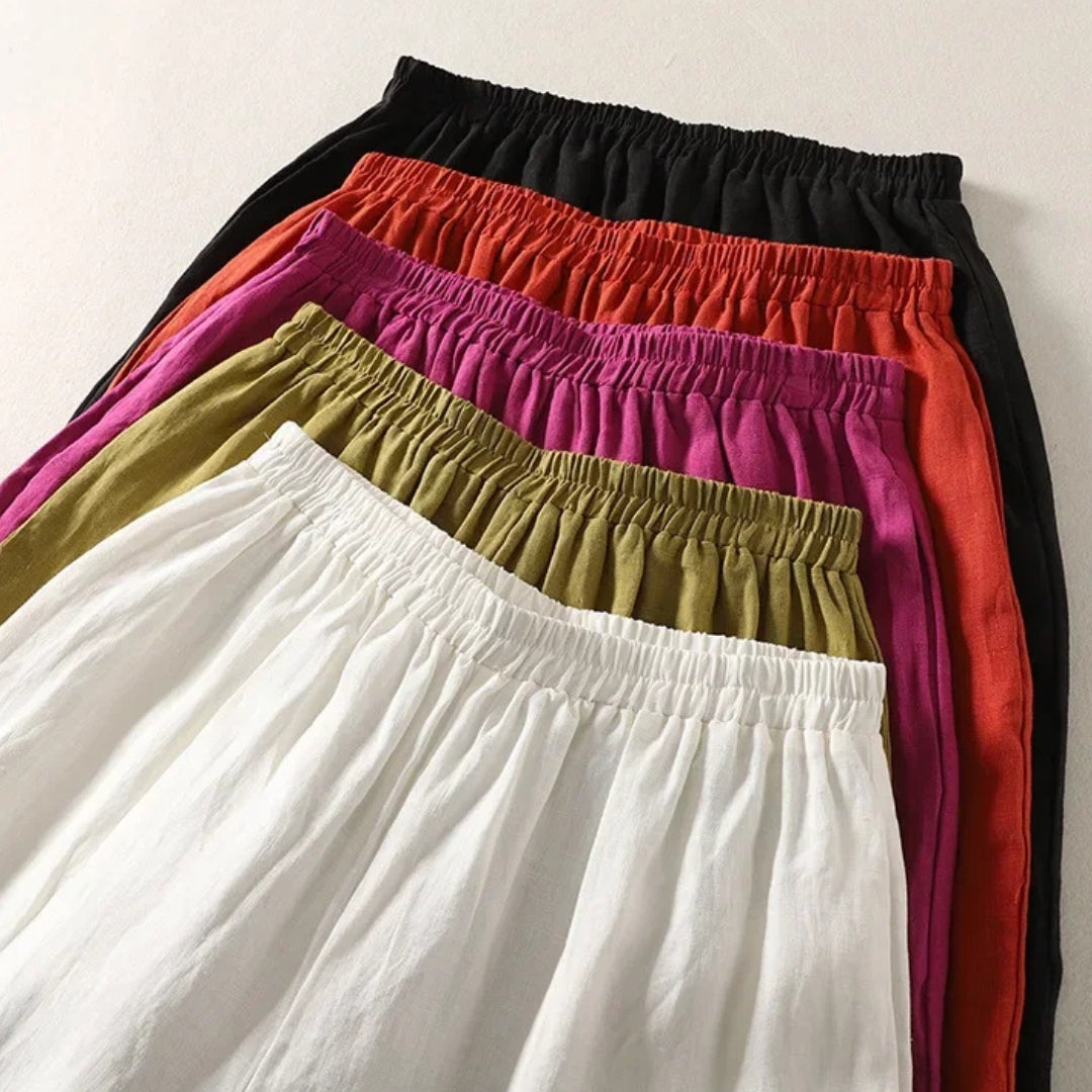 Vanessa 100% Linen Relaxed Pants