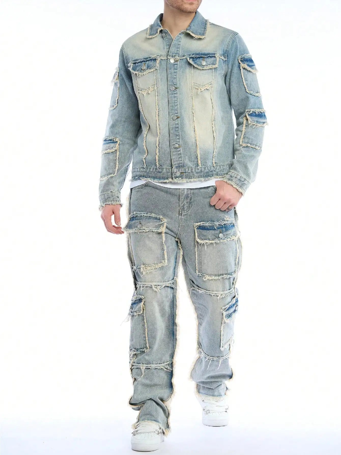 Hawke Distressed Denim Set