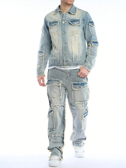 Hawke Distressed Denim Set