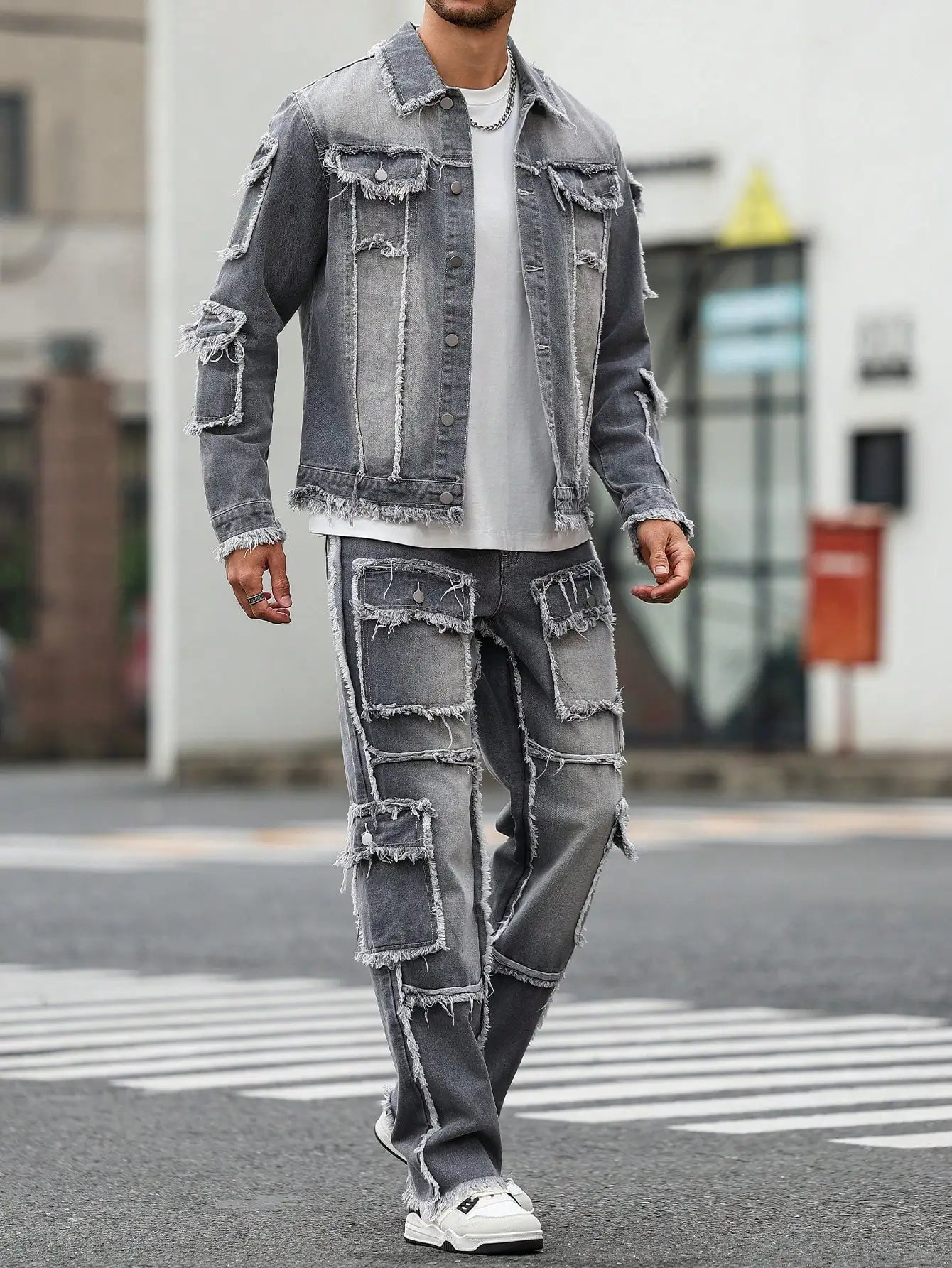 Hawke Distressed Denim Set