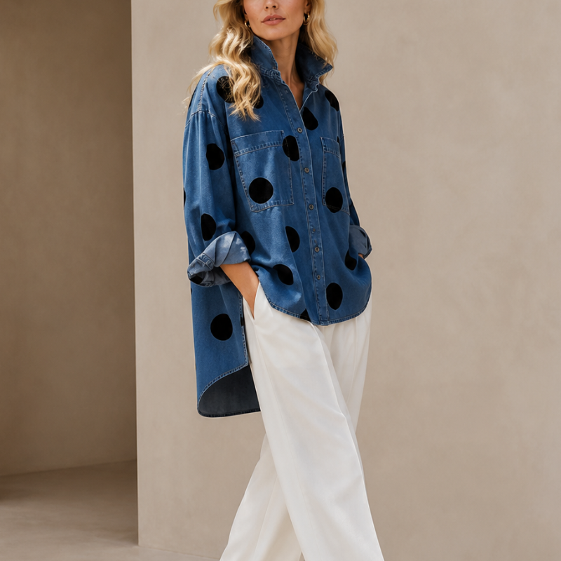 Dotty Denim Overshirt