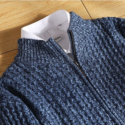Antonio Cashmere Zip Cardigan