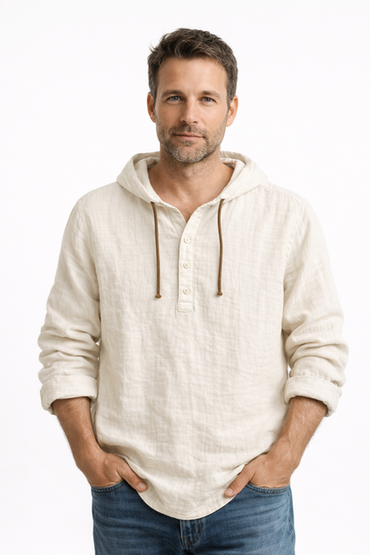 The Coastal Linen Hoodie