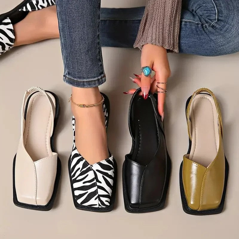 Mayfair Square-Toe Flats