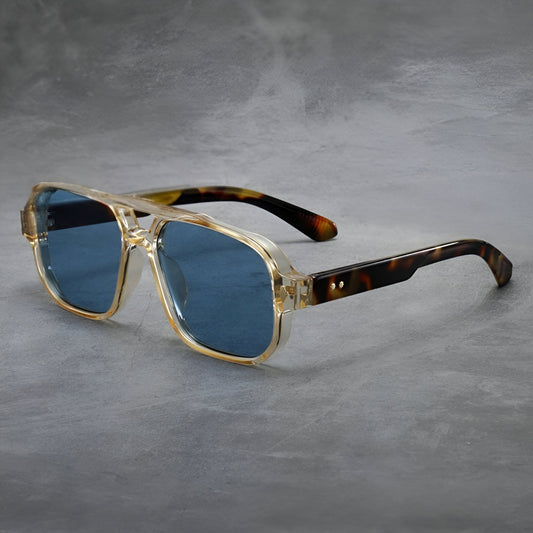 Luciano Retro Aviator Sunglasses