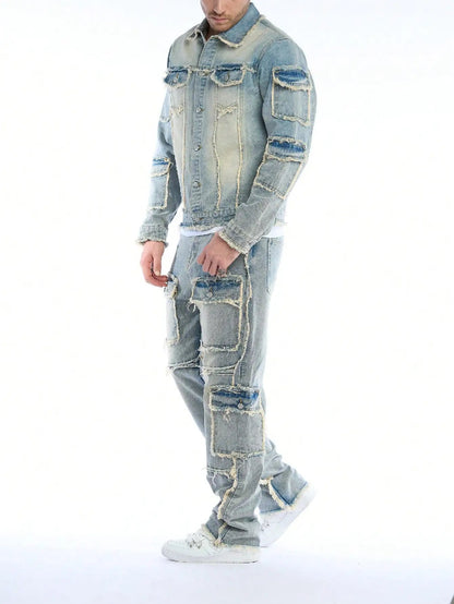Hawke Distressed Denim Set