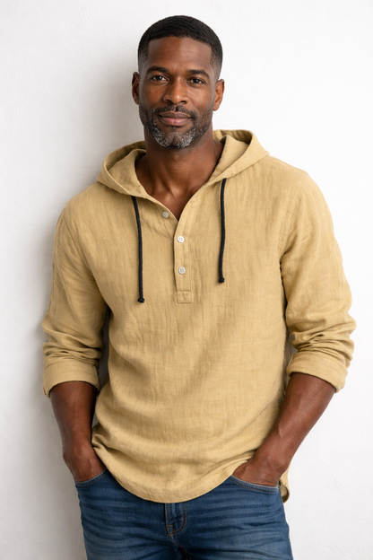 The Coastal Linen Hoodie