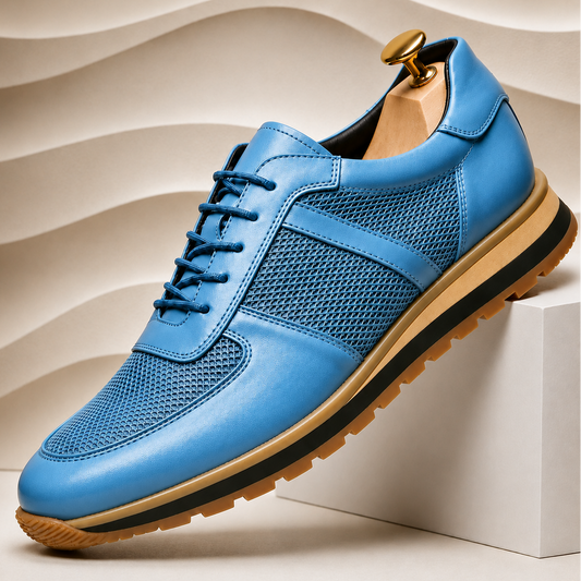 Callum Grain Leather Trainer