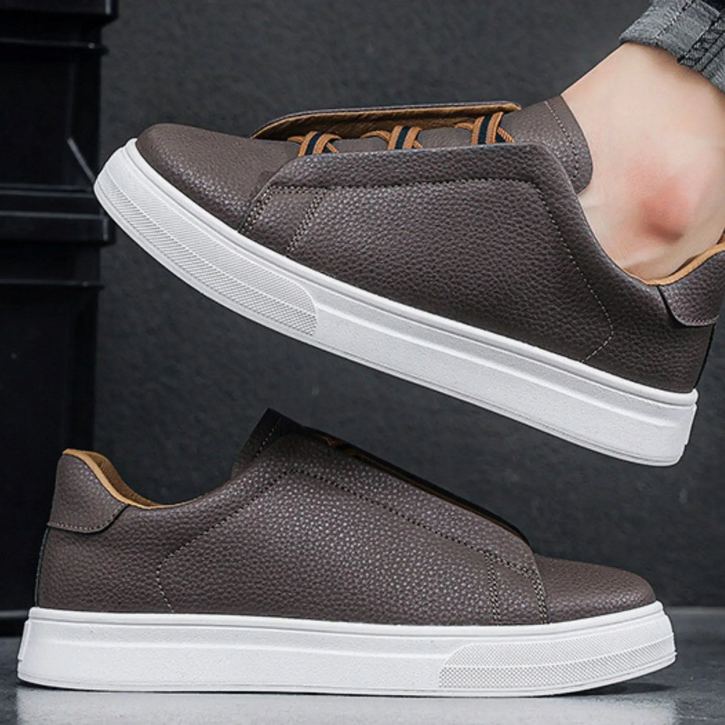 Benford Leather Trainers