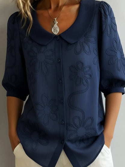 Carys Floral Blouse With Natural Elegance