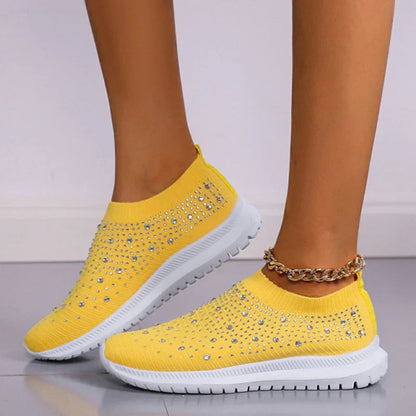 Aria Crystal Knit Trainers