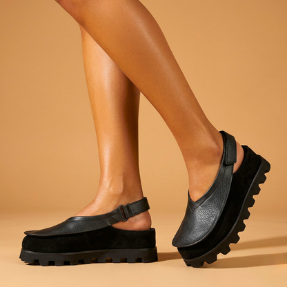 Romy Leather Slingback Flats