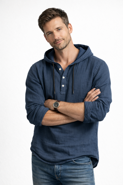 The Coastal Linen Hoodie