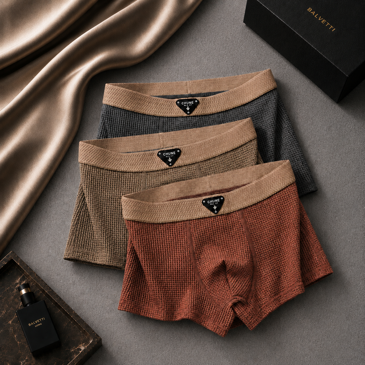 Norwell Luxe Waffle Boxer Briefs