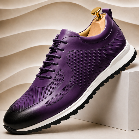 Dalston Cowhide Leather Trainer