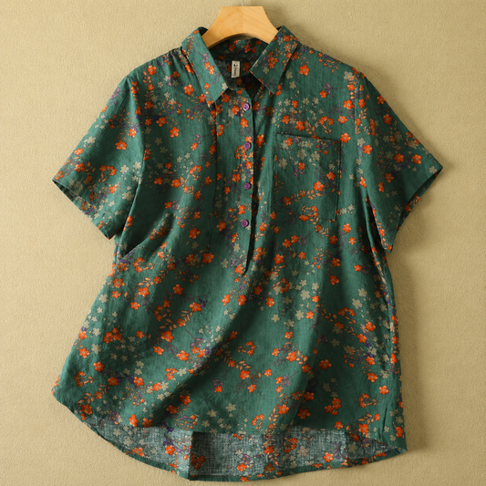Selby Linen Blend Blouse