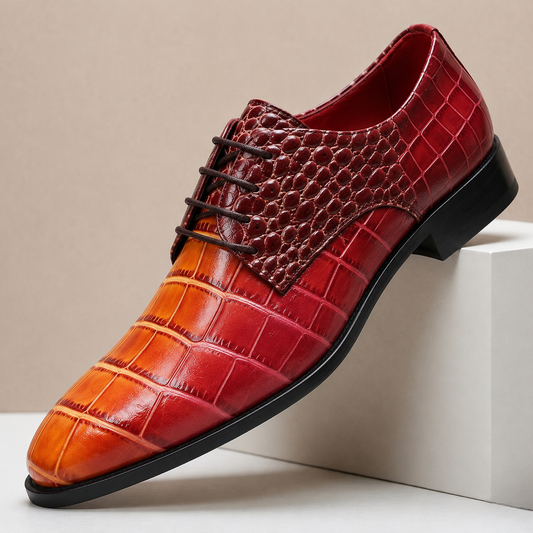 Brixton Textured Leather Shoes