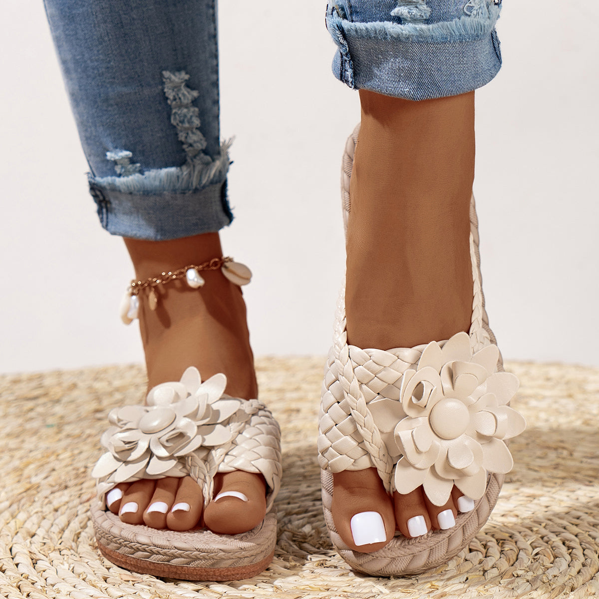 Soleil Floral Sandals