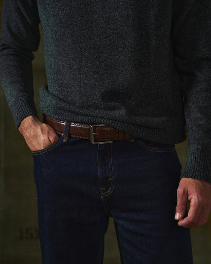 Stalwart 100% Cowhide Belt