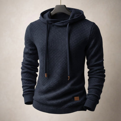 Matteo Textured Knit Hoodie