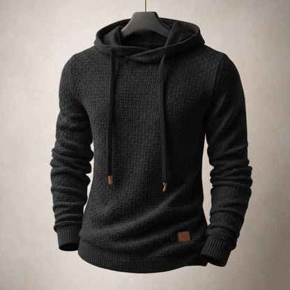 Matteo Textured Knit Hoodie