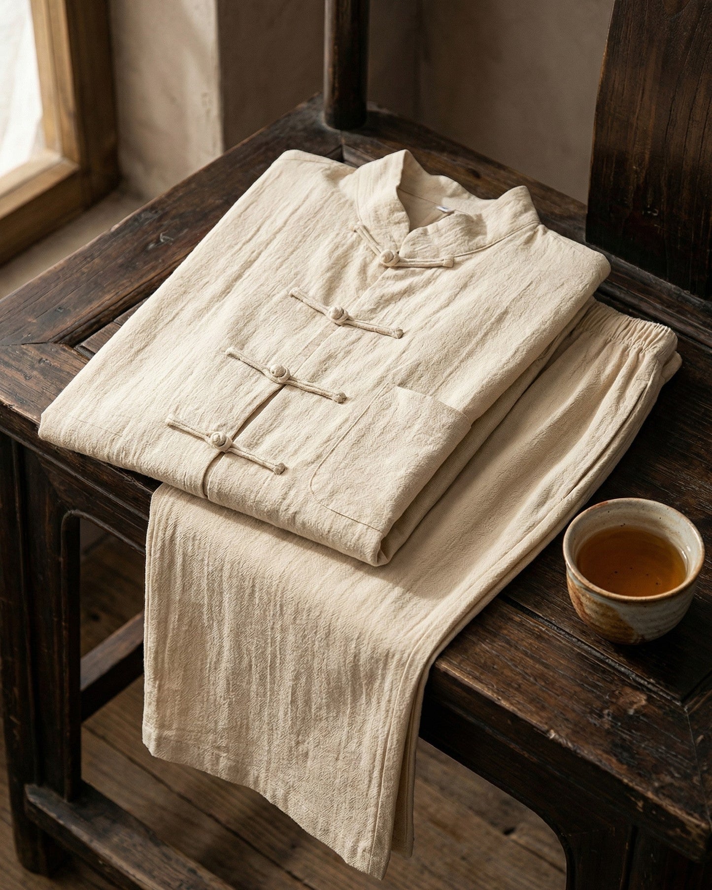 The Mandarin Linen Set