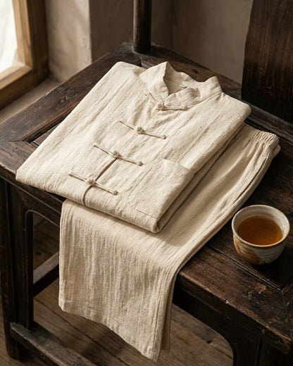 The Mandarin Linen Set