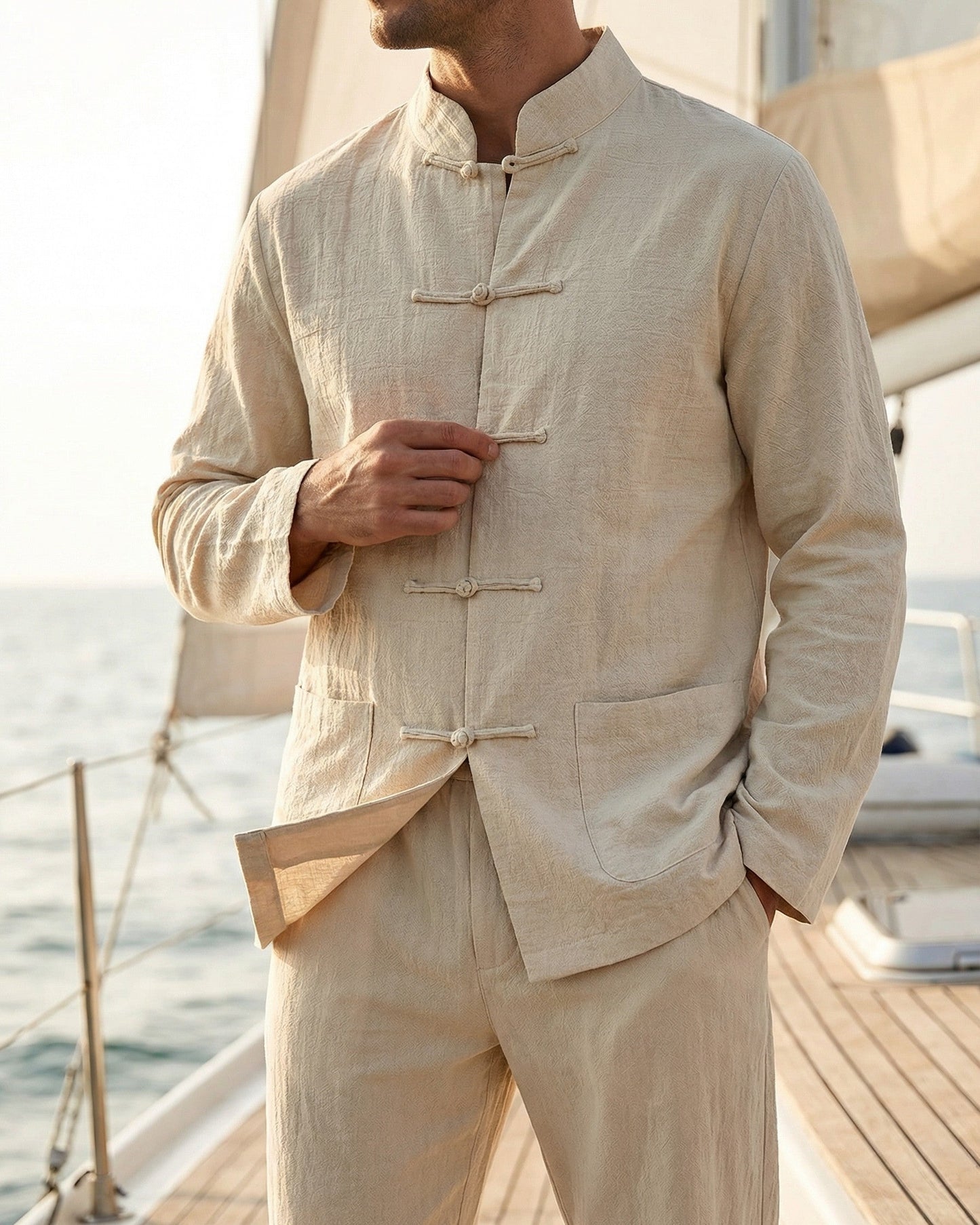 The Mandarin Linen Set
