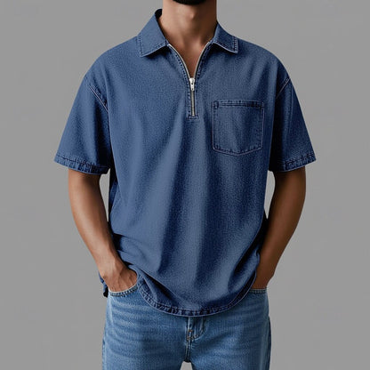 Denton Zip Denim Shirt