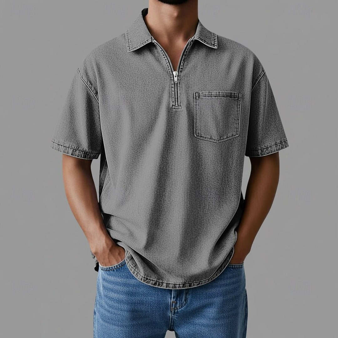 Denton Zip Denim Shirt