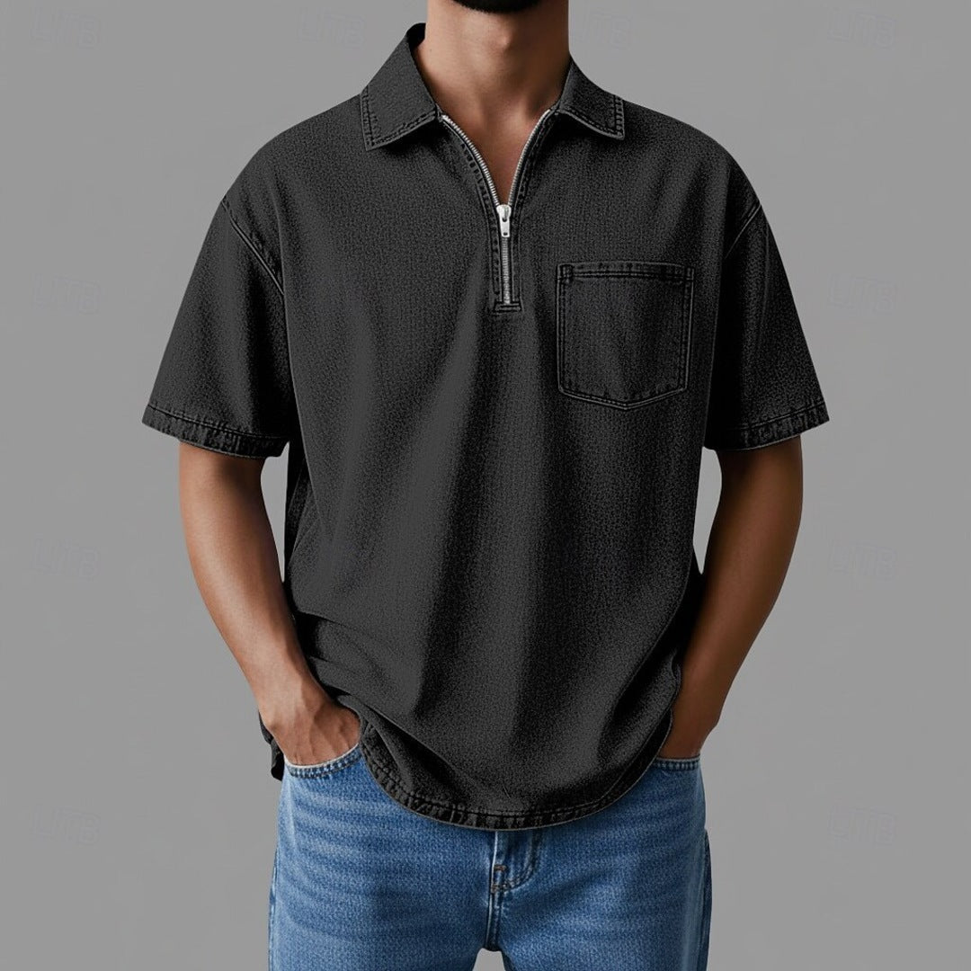 Denton Zip Denim Shirt
