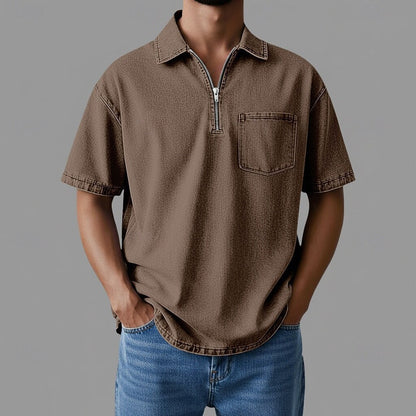 Denton Zip Denim Shirt