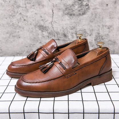 Luciano Leather Tassel Loafers