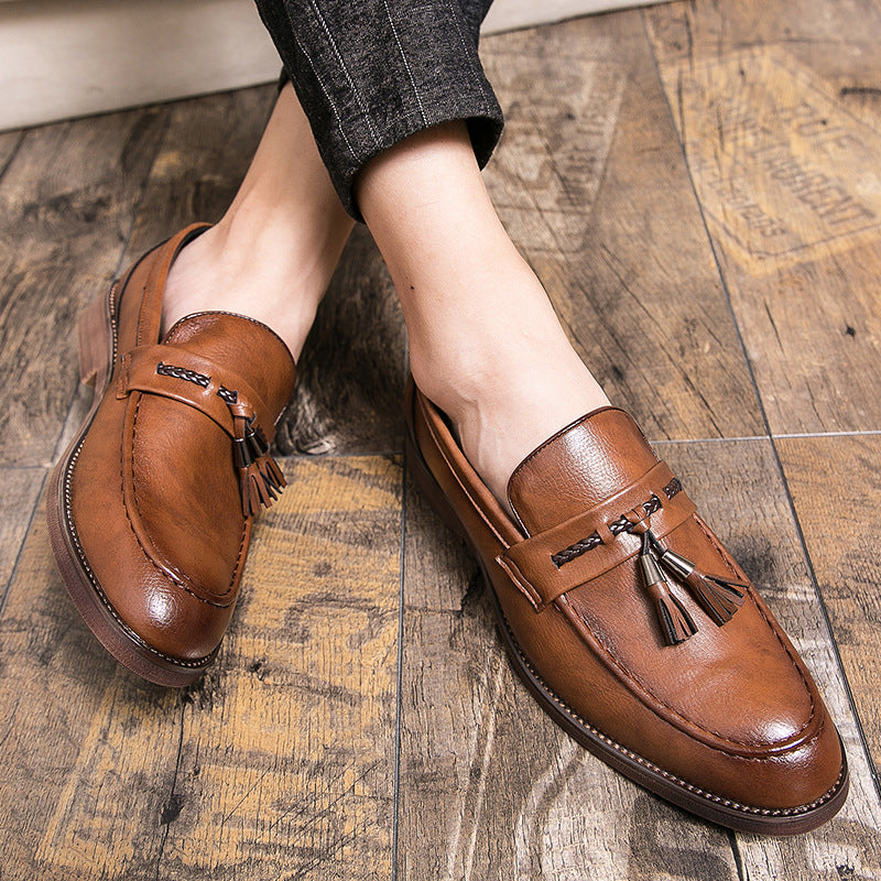 Luciano Leather Tassel Loafers