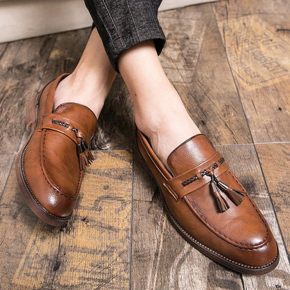 Luciano Leather Tassel Loafers