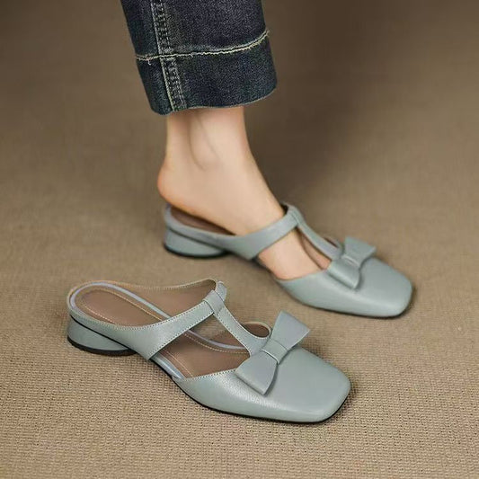 Camila Leather T-Strap Flats