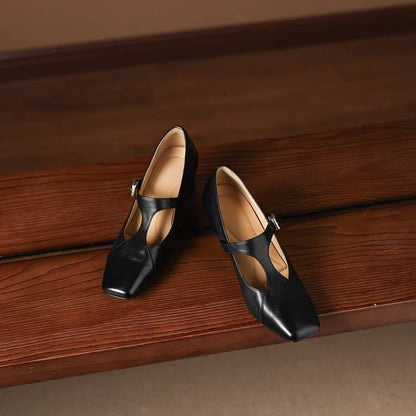 Vienne Square-Toe Heels