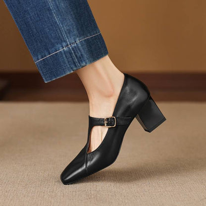 Vienne Square-Toe Heels