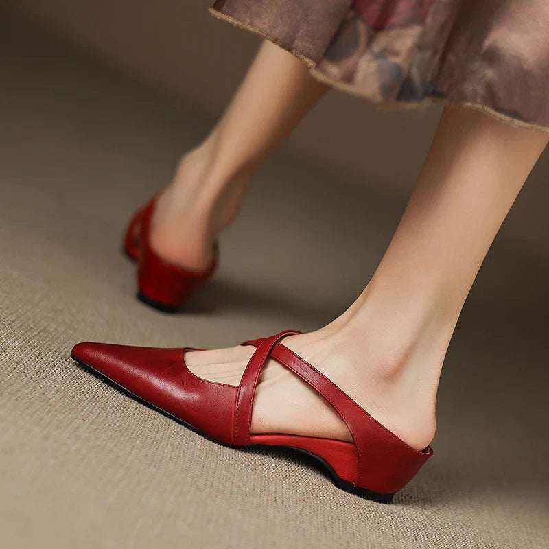 Verena Genuine Leather Mules