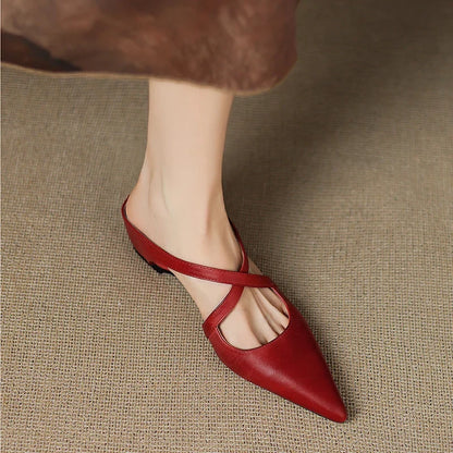 Verena Genuine Leather Mules