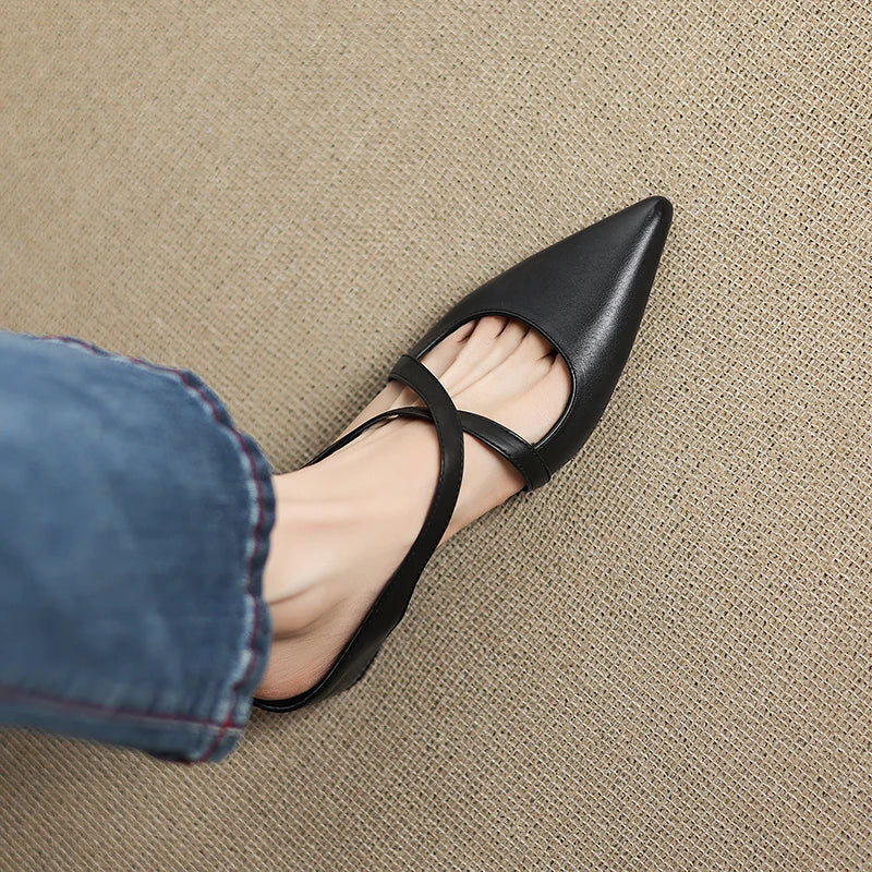 Verena Genuine Leather Mules